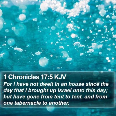 1 Chronicles 17:5 KJV Bible Verse Image