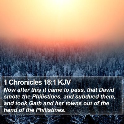 1 Chronicles 18:1 KJV Bible Verse Image