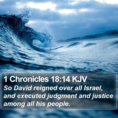 1 Chronicles 18:14 KJV Bible Verse Image