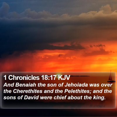 1 Chronicles 18:17 KJV Bible Verse Image