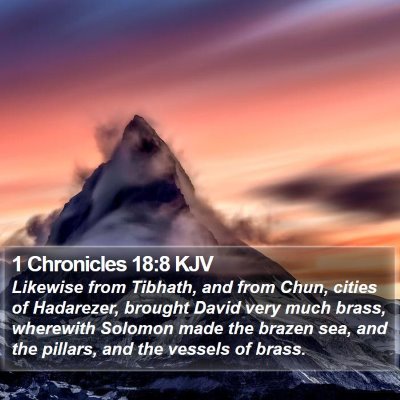1 Chronicles 18:8 KJV Bible Verse Image