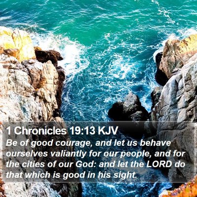 1 Chronicles 19:13 KJV Bible Verse Image
