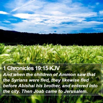 1 Chronicles 19:15 KJV Bible Verse Image