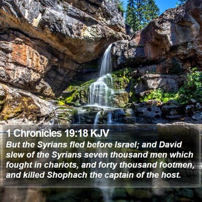 1 Chronicles 19:18 KJV Bible Verse Image