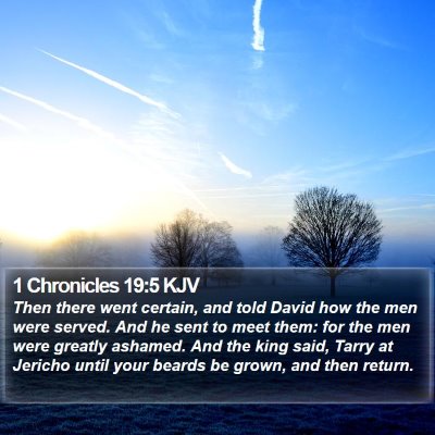 1 Chronicles 19:5 KJV Bible Verse Image