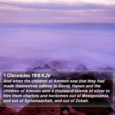 1 Chronicles 19:6 KJV Bible Verse Image