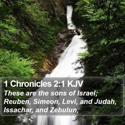 1 Chronicles 2:1 KJV Bible Verse Image