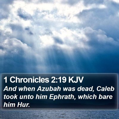 1 Chronicles 2:19 KJV Bible Verse Image