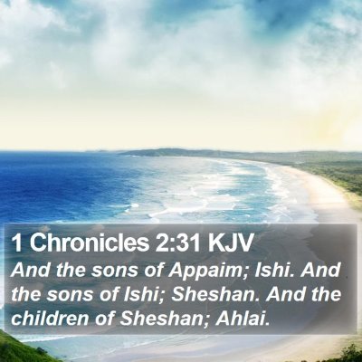 1 Chronicles 2:31 KJV Bible Verse Image