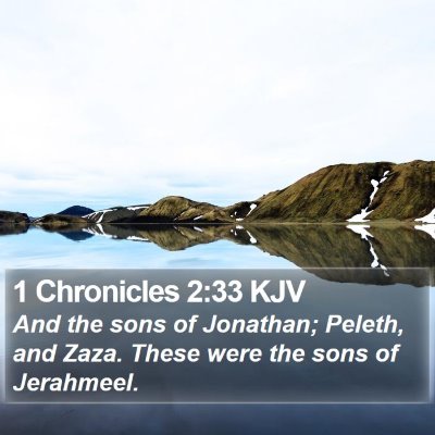 1 Chronicles 2:33 KJV Bible Verse Image
