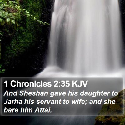 1 Chronicles 2:35 KJV Bible Verse Image