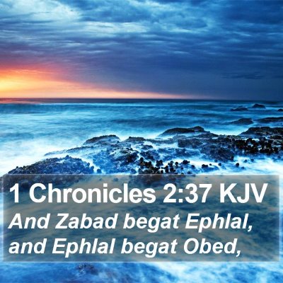 1 Chronicles 2:37 KJV Bible Verse Image
