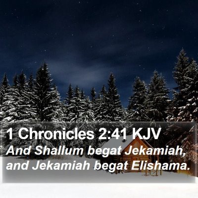 1 Chronicles 2:41 KJV Bible Verse Image