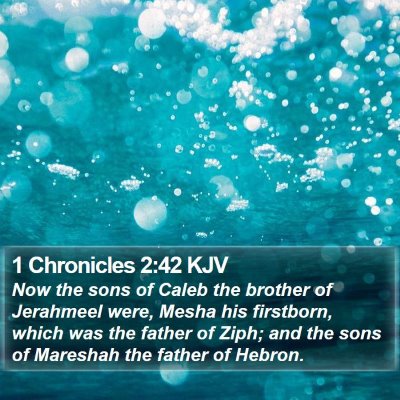 1 Chronicles 2:42 KJV Bible Verse Image