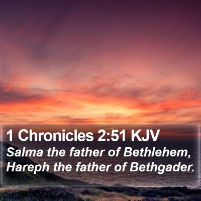 1 Chronicles 2:51 KJV Bible Verse Image