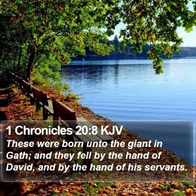1 Chronicles 20:8 KJV Bible Verse Image
