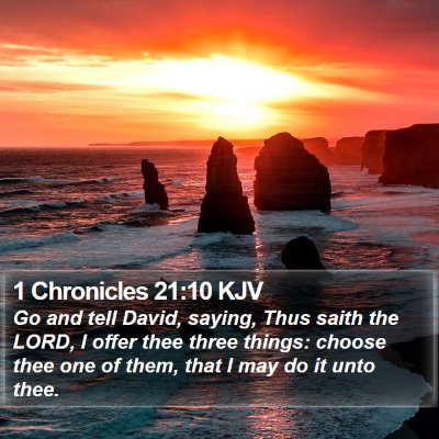 1 Chronicles 21:10 KJV Bible Verse Image