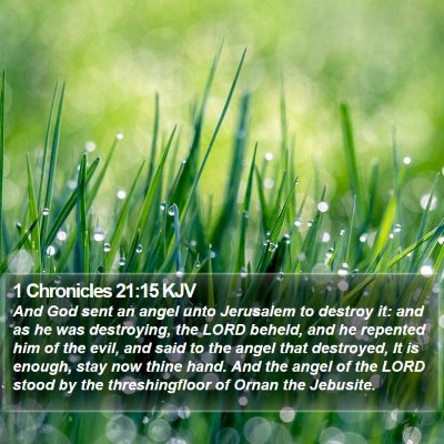 1 Chronicles 21:15 KJV Bible Verse Image