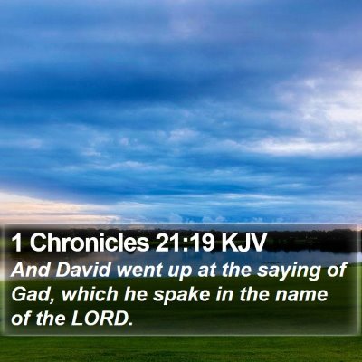 1 Chronicles 21:19 KJV Bible Verse Image