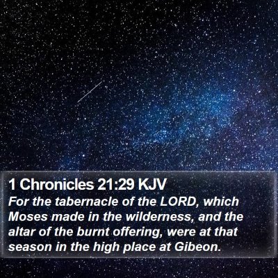 1 Chronicles 21:29 KJV Bible Verse Image