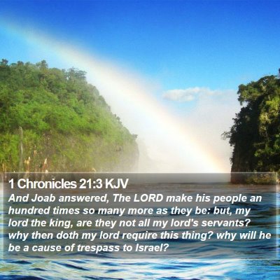 1 Chronicles 21:3 KJV Bible Verse Image
