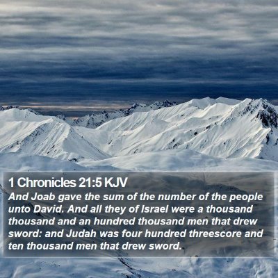 1 Chronicles 21:5 KJV Bible Verse Image