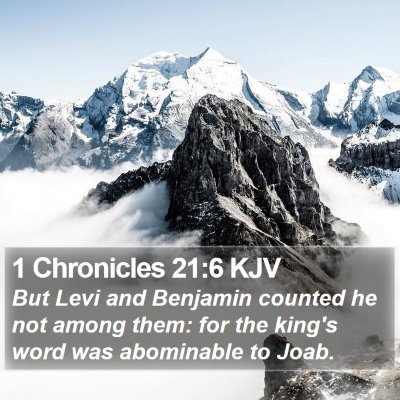 1 Chronicles 21:6 KJV Bible Verse Image
