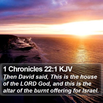 1 Chronicles 22:1 KJV Bible Verse Image