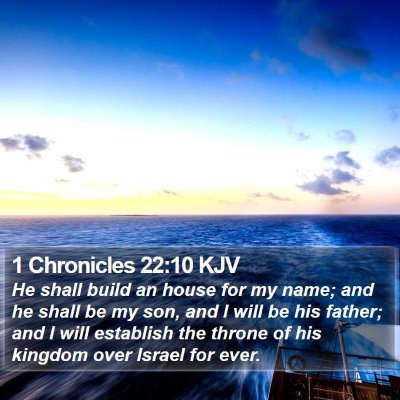 1 Chronicles 22:10 KJV Bible Verse Image