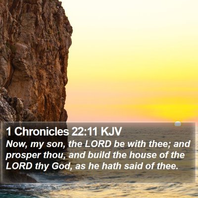 1 Chronicles 22:11 KJV Bible Verse Image