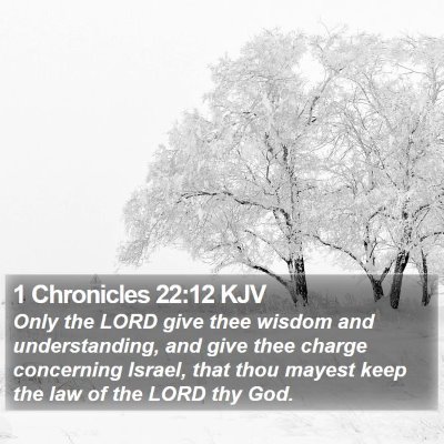 1 Chronicles 22:12 KJV Bible Verse Image