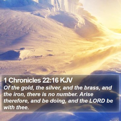 1 Chronicles 22:16 KJV Bible Verse Image