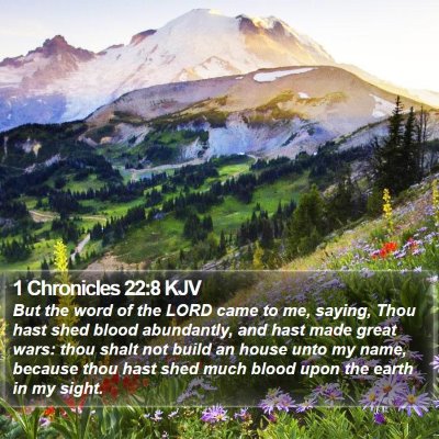 1 Chronicles 22:8 KJV Bible Verse Image