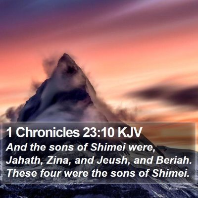1 Chronicles 23:10 KJV Bible Verse Image