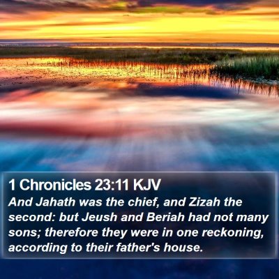 1 Chronicles 23:11 KJV Bible Verse Image