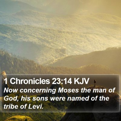1 Chronicles 23:14 KJV Bible Verse Image