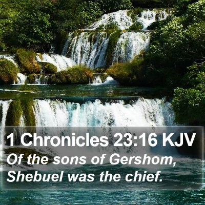 1 Chronicles 23:16 KJV Bible Verse Image