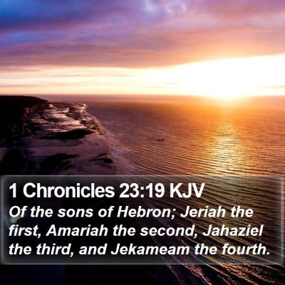 1 Chronicles 23:19 KJV Bible Verse Image