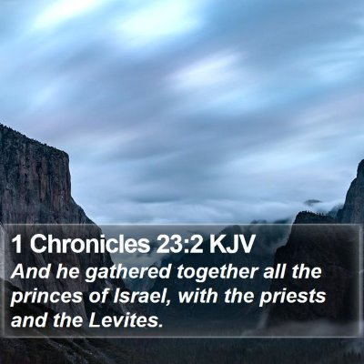 1 Chronicles 23:2 KJV Bible Verse Image