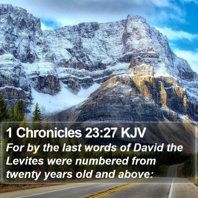 1 Chronicles 23:27 KJV Bible Verse Image