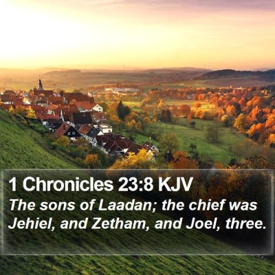 1 Chronicles 23:8 KJV Bible Verse Image