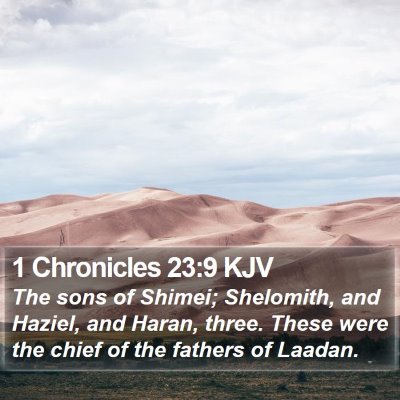 1 Chronicles 23:9 KJV Bible Verse Image