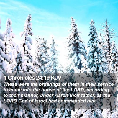1 Chronicles 24:19 KJV Bible Verse Image