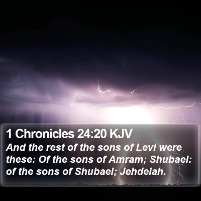 1 Chronicles 24:20 KJV Bible Verse Image