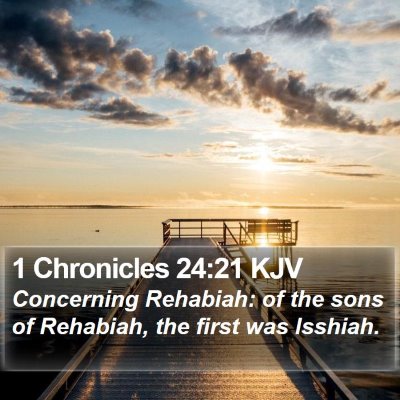 1 Chronicles 24:21 KJV Bible Verse Image