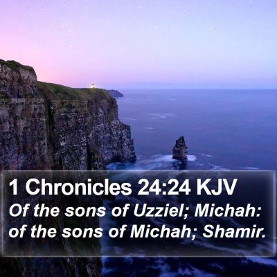 1 Chronicles 24:24 KJV Bible Verse Image