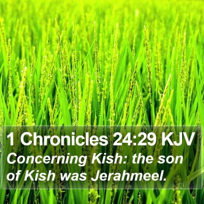 1 Chronicles 24:29 KJV Bible Verse Image