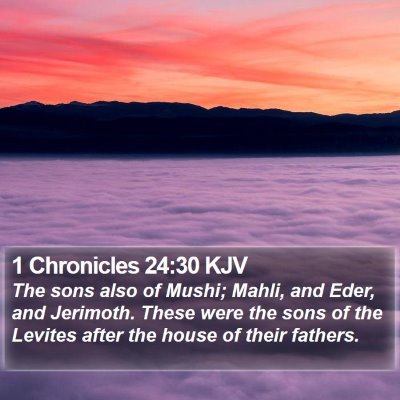 1 Chronicles 24:30 KJV Bible Verse Image