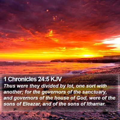 1 Chronicles 24:5 KJV Bible Verse Image