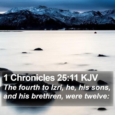 1 Chronicles 25:11 KJV Bible Verse Image